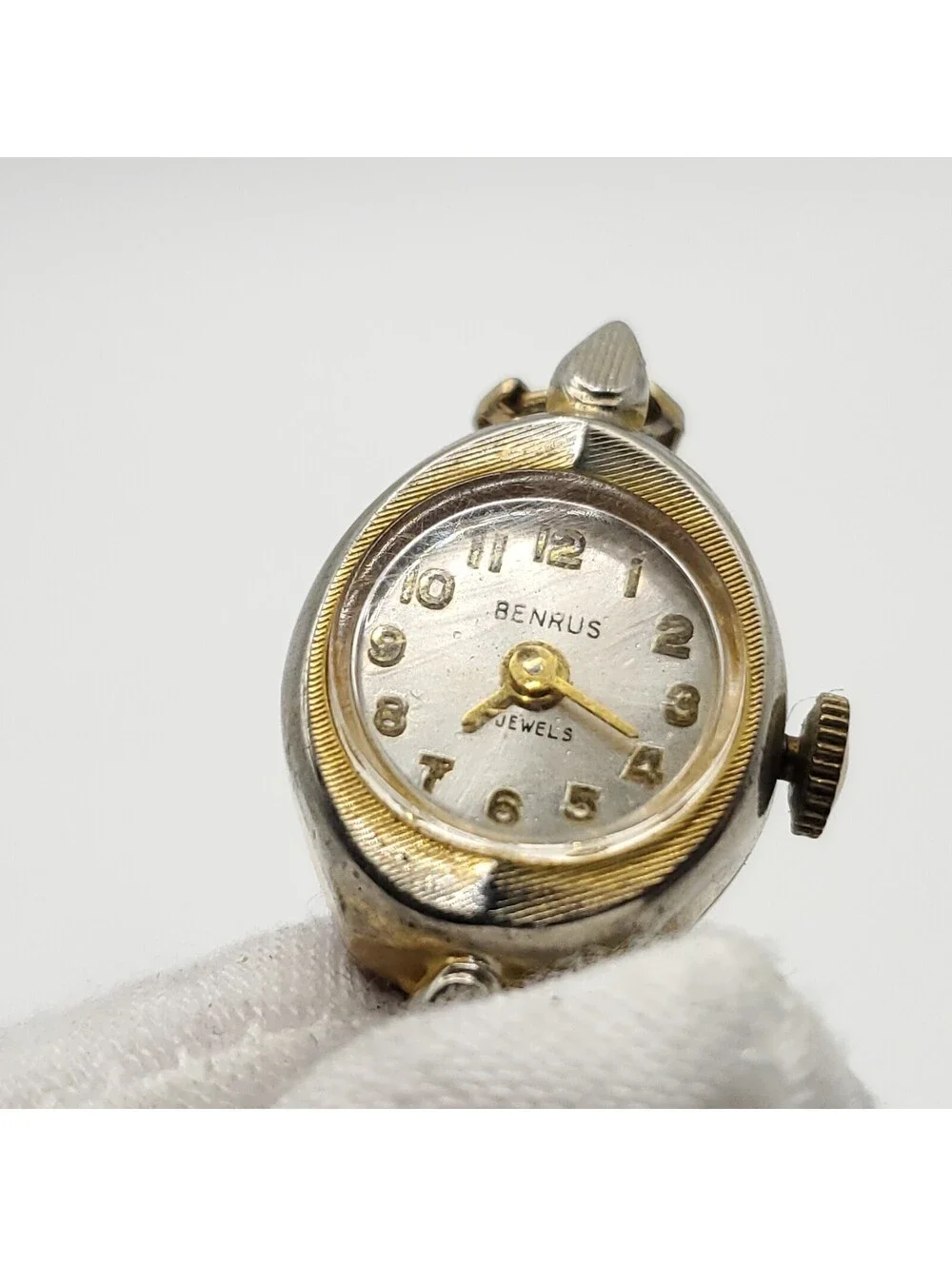 Benrus 17 Jewel Mechanical Womens Watch 16mm For Parts Or Repair